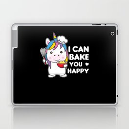 I Can Bake You Happy Sweet Unicorn Bakes Laptop Skin