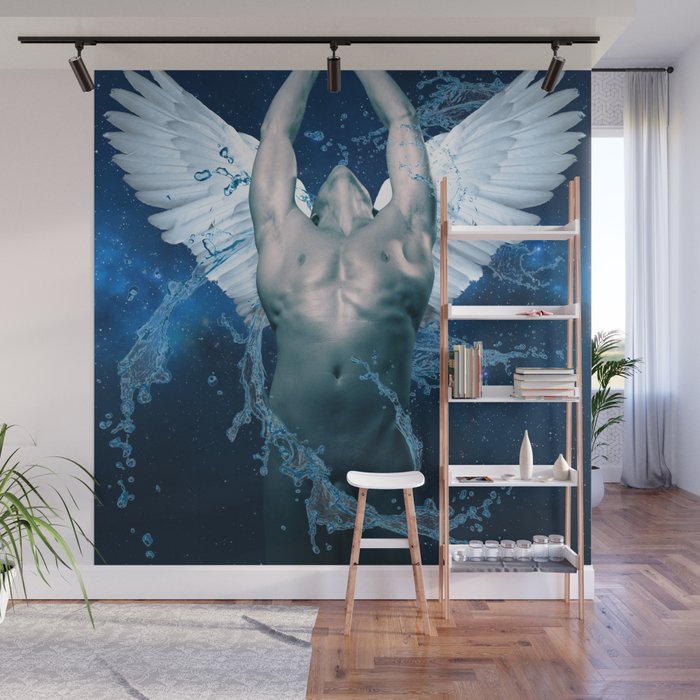 blue angel Wall Mural