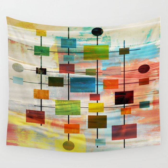 Mid century cheap wall tapestry
