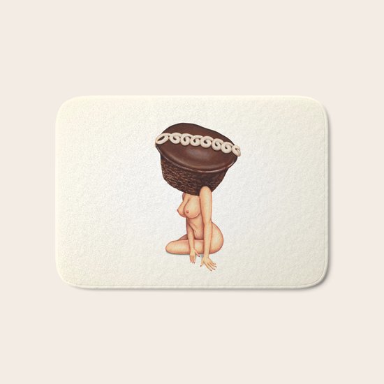 Cupcake Girl Bath Mat