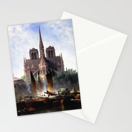 Notre Dame Paris - Edwin Deakin Stationery Card