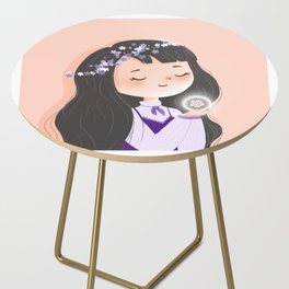 Cute Pastel Girl Side Table