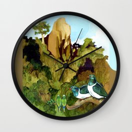Love Under The Mountain Wall Clock