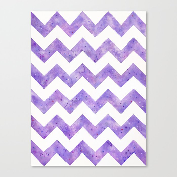 Violet Chevron Purple Chevron Art Watercolor Painting By Suisai