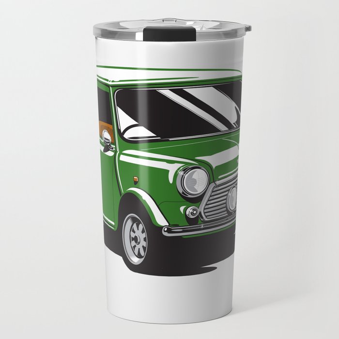 Mini Cooper Car - British Racing Green Travel Mug by cb72 | Society6 Mini Cooper Car - British Racing Green Travel Mug by cb72 | Society6
