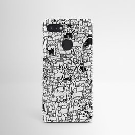 Crazy Cat Society Black and White Android Case