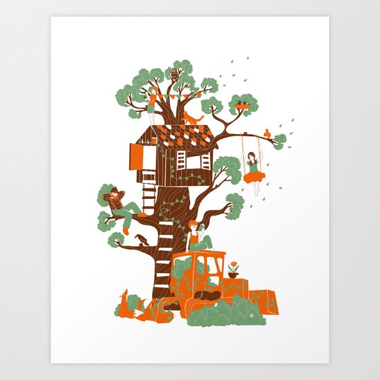 Mon arbre Art Print