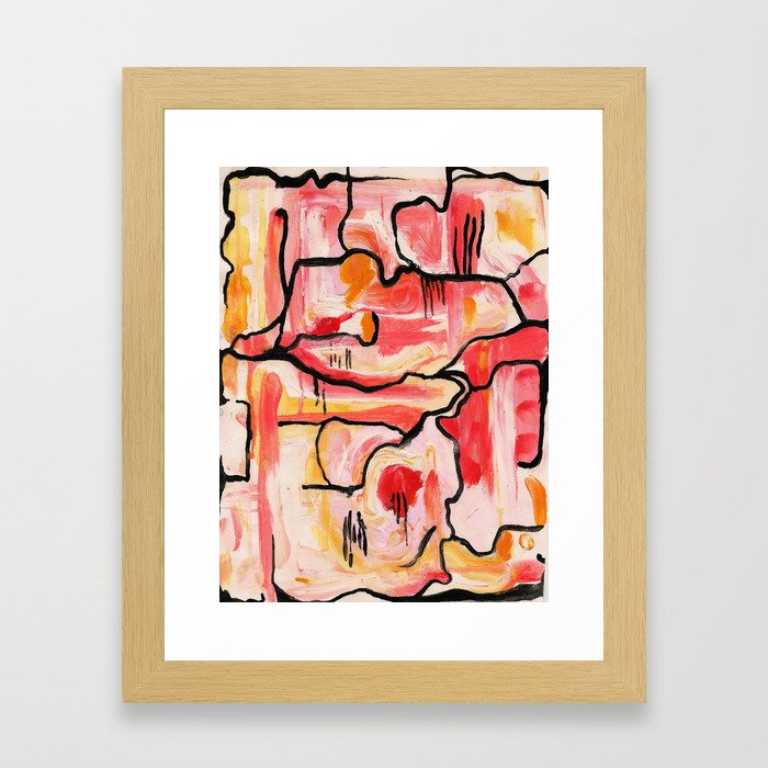Grapefruit Framed Art Print