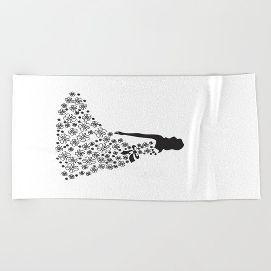 Origami Butterfly Dress No. 2 Beach Towel