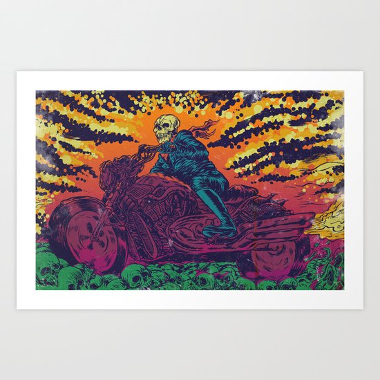 DOOM RIDER Art Print