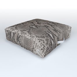 Python Snakeskin Print Outdoor Floor Cushion