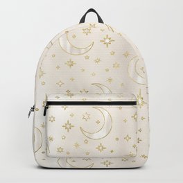Celestial Pearl Moon & Stars Backpack