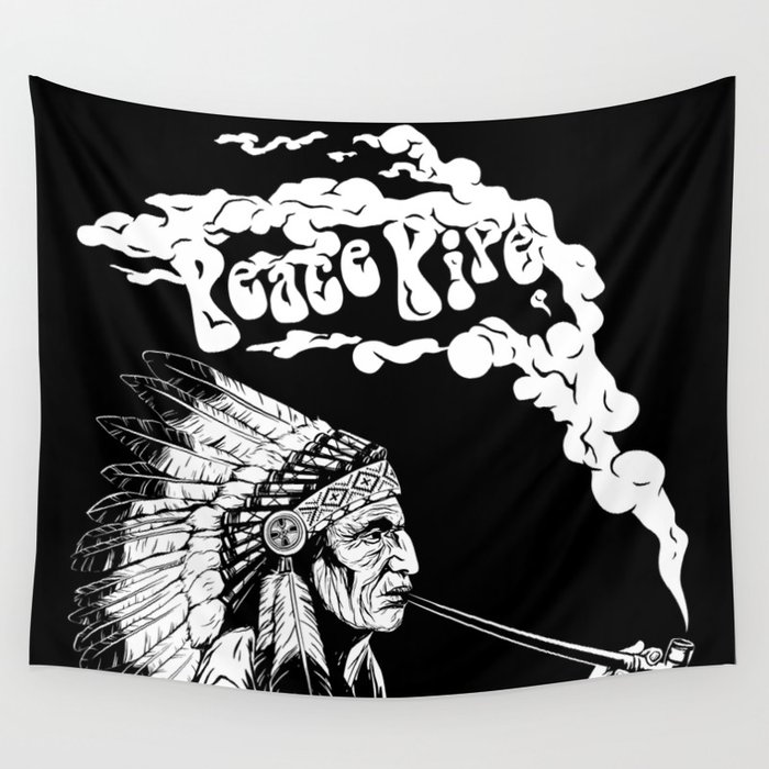 Peace Pipe Wall Tapestry