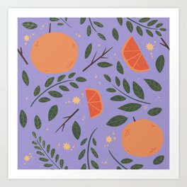 Oranges in the wild Art Print