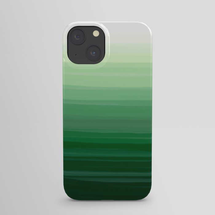 Green Emerald Gradient Color Blend iPhone Case