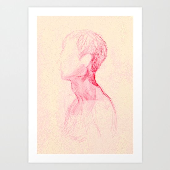 Neck Study I Art Print