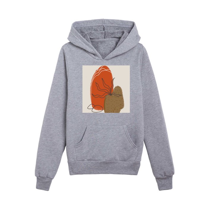 Rock and plants Kids Pullover Hoodie