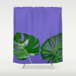 Monstera House Plant Shower Curtain