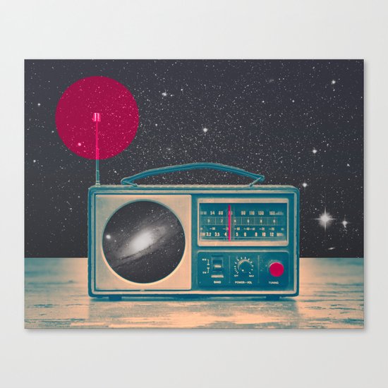 Space Radio Canvas Print
