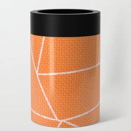 Orange Abstract Can Cooler