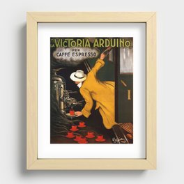 Coffee Vintage Poster-La Victoria Arduino Caffe Expresso Italy - Advertising / Coffee Vintage Poster Recessed Framed Print
