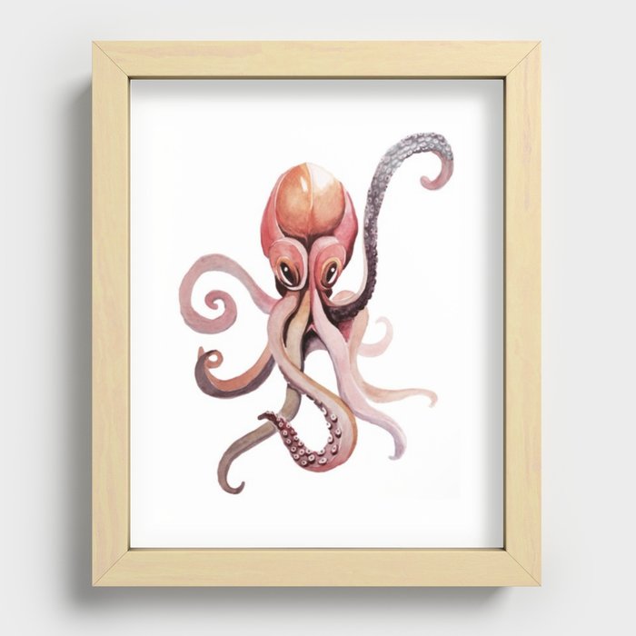 Big octo Recessed Framed Print