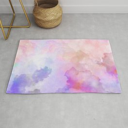 Pastel Clouds-Pink and Blue #homedecor Area & Throw Rug