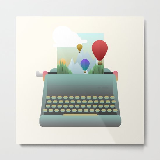 Write your story Metal Print