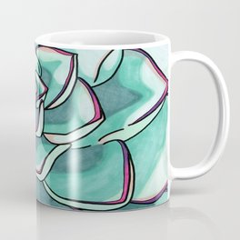 Green Succulent Coffee Mug | Scorpiusdrawicus, Plant, Illustration, Other, Succulent, Drawing, Green, Flower, Nature 
