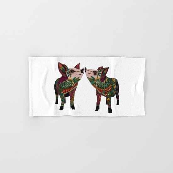 pig love white Hand & Bath Towel