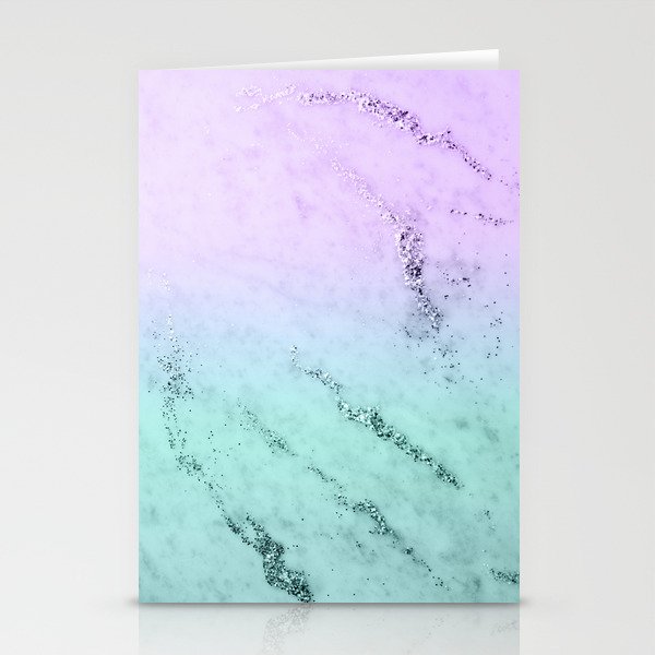 Unicorn Mermaid Girls Glitter Marble 1 Decor Art Society6