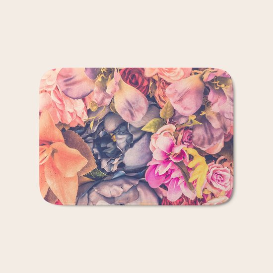 Vintage flowers Bath Mat