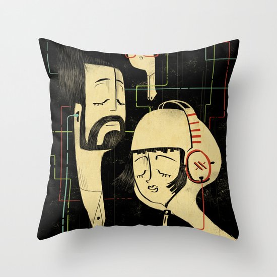 乐 Music v.2 / Vintage / Musicians Throw Pillow