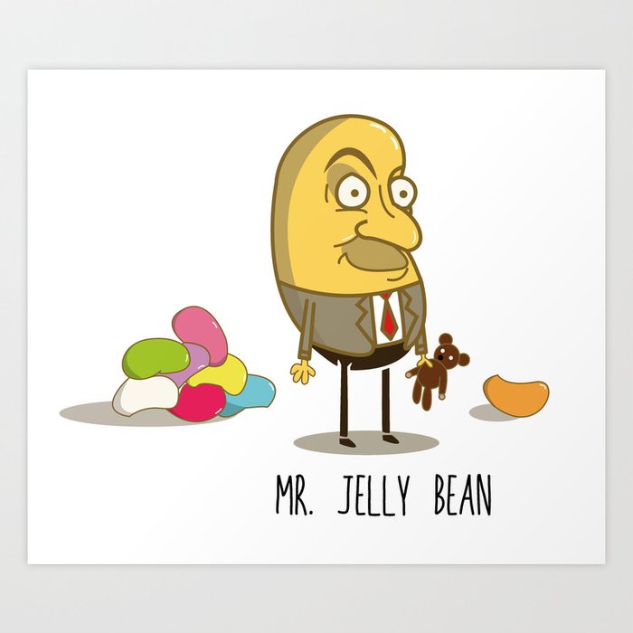 Mr. Jelly Bean Art Print