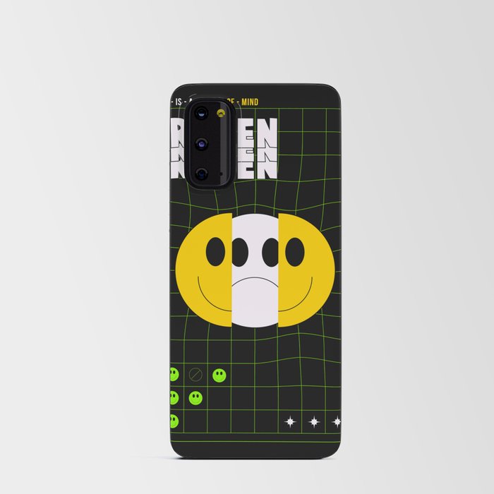 emoji smily face y2k aesthetic Android Card Case