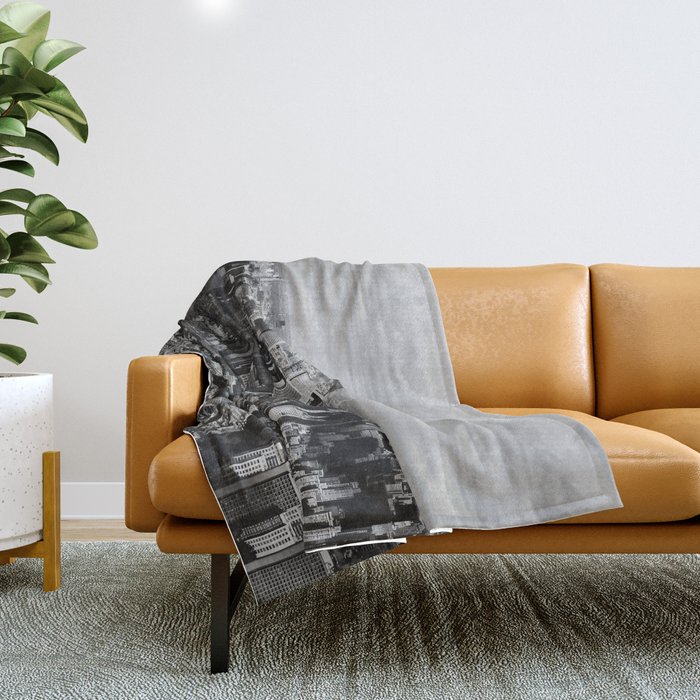 where dreams are made of (black and white) Throw Blanket