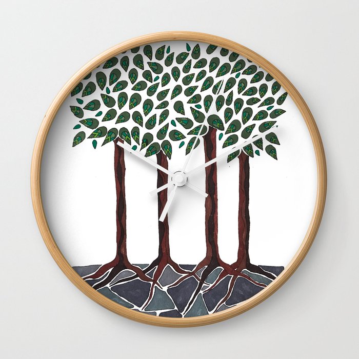 A Walk in the Woods Wall Clock