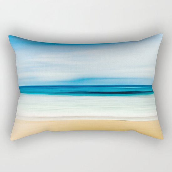 Blurred Beach Rectangular Pillow