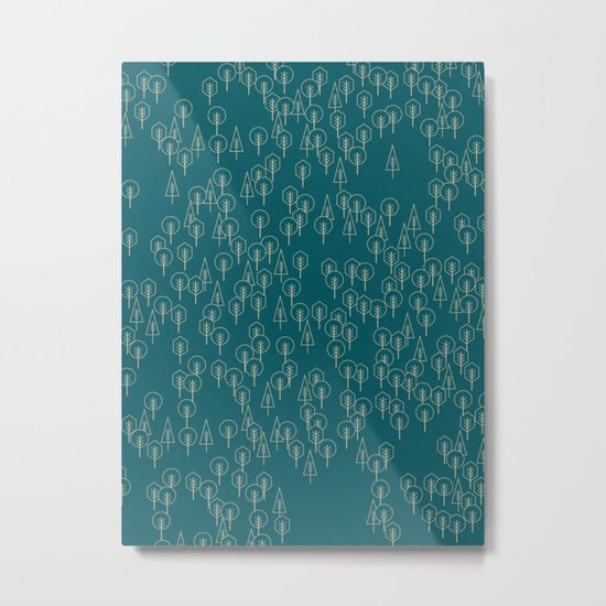 Geometric Woods Ver. 2 Metal Print