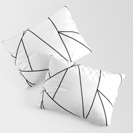 Abstract Modern Black White Trendy Geometrical Pillow Sham