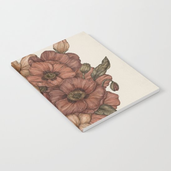 Poppies and Lilies Notebook