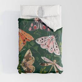 Moths and dragonfly Comforter
