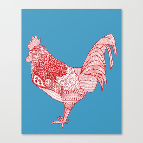 Redcock Canvas Print