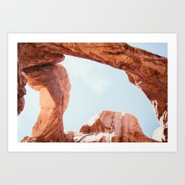 Skylight | Nature Landscape Photography of Double Arch Rock in Arches National Park Utah Art Print