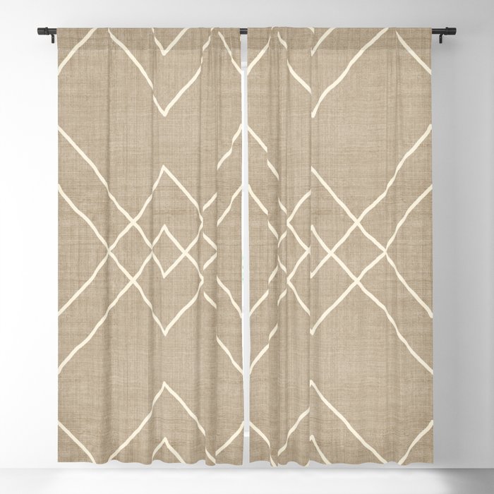 Nudo in Tan Blackout Curtain by House of HaHa | Society6