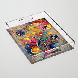 Geometric Composition Acrylic Tray