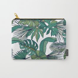 Tropical Leaves Carry-All Pouch