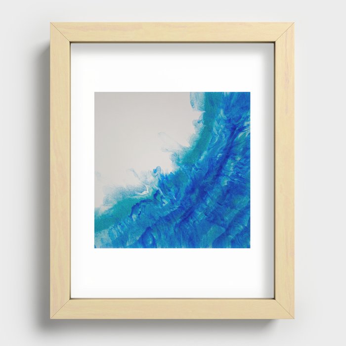 Blue Serenity Recessed Framed Print