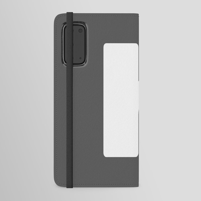 h (White & Grey Letter) Android Wallet Case