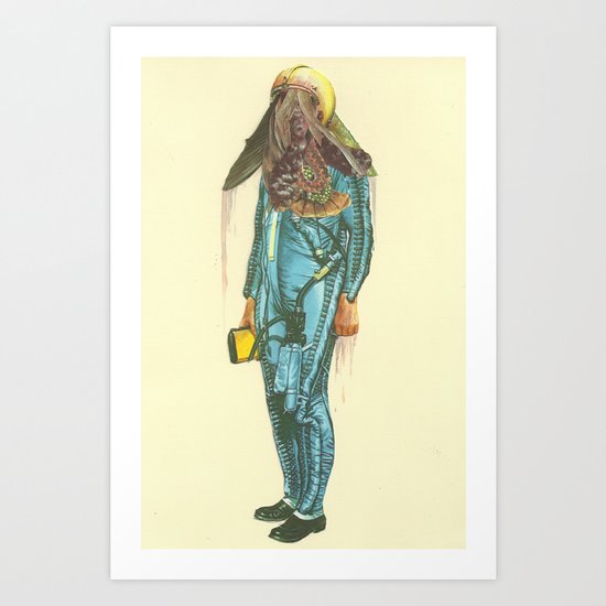 Here a Bone, There a rag Art Print